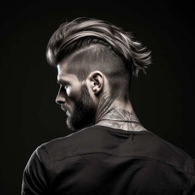 man hair style from back side
