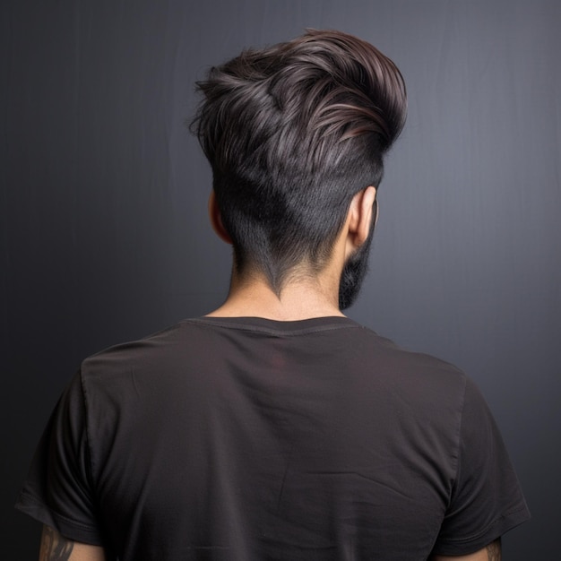 man hair style from back side