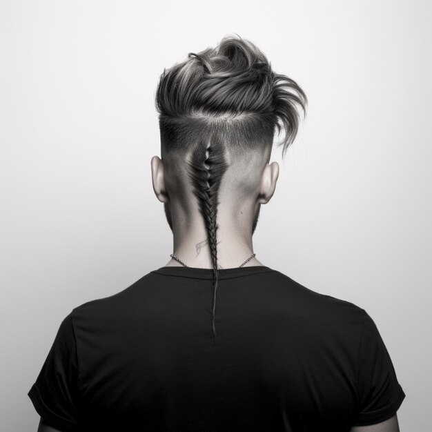 man hair style from back side