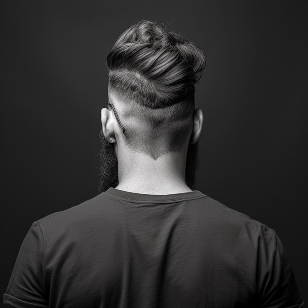 man hair style from back side