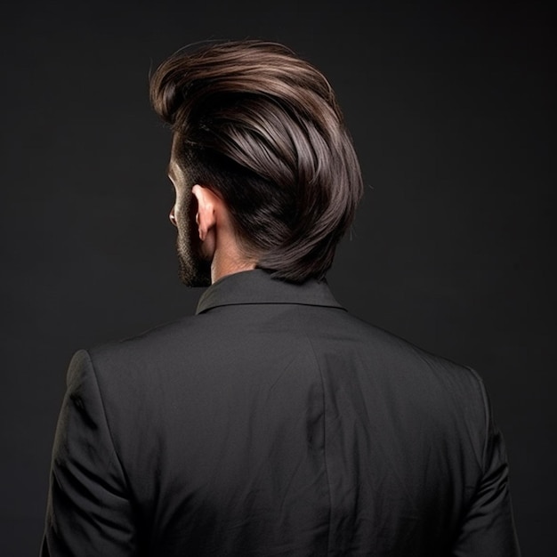 man hair style from back side