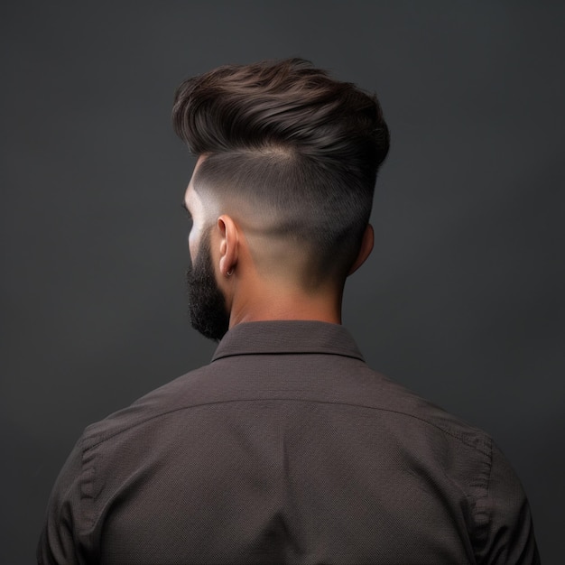 man hair style from back side