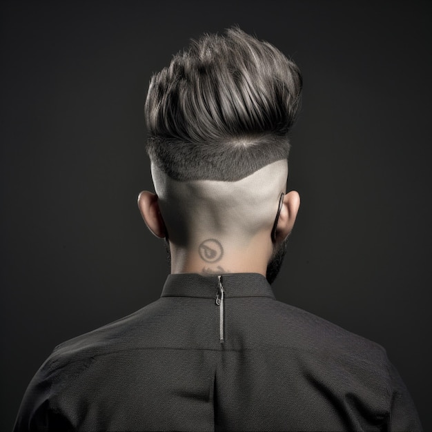 man hair style from back side