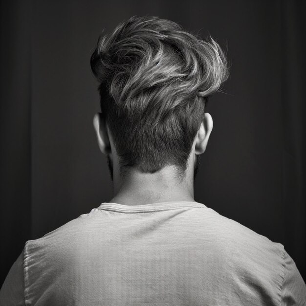 man hair style from back side