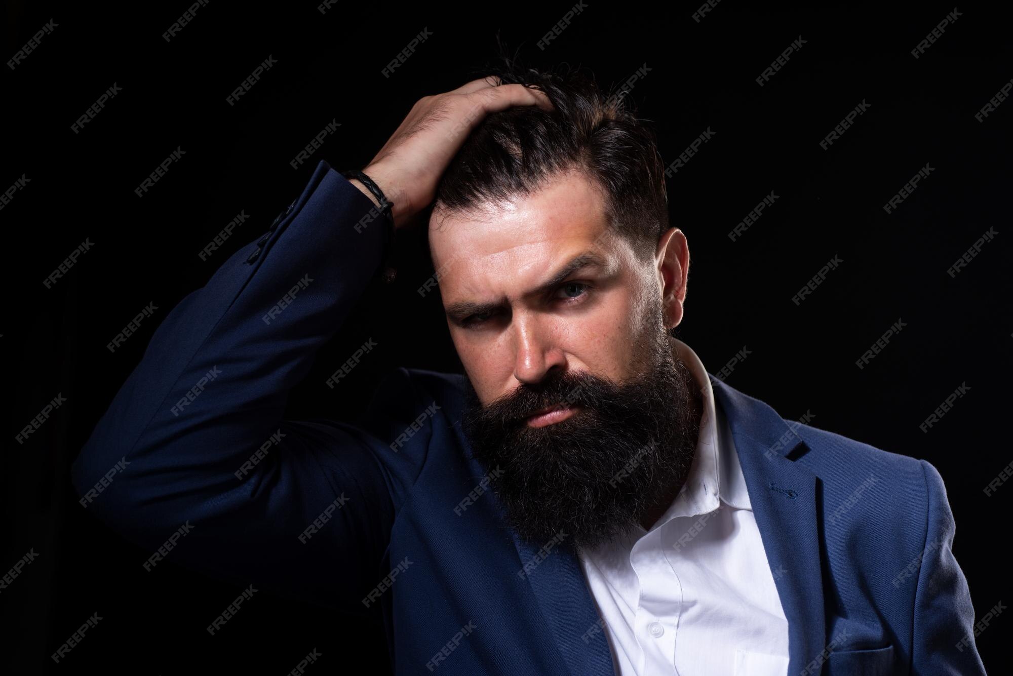 Premium Photo | Man haircut modern hair style portrait of male model with long hair healthcare and hair care concept Premium Photo | Man haircut modern hair style portrait of male model with long hair healthcare and hair care concept