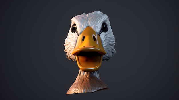 Man head duckGenerative AI