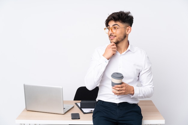 Man holding a cup of coffee