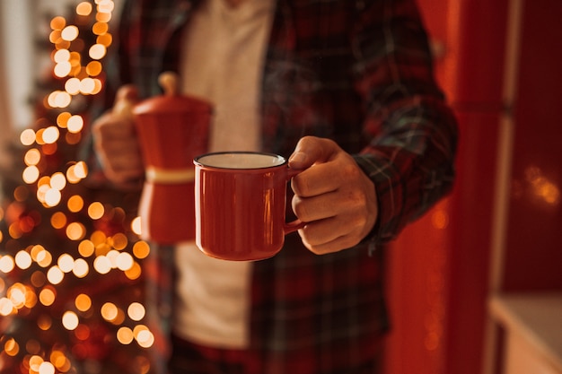 Man holding cup