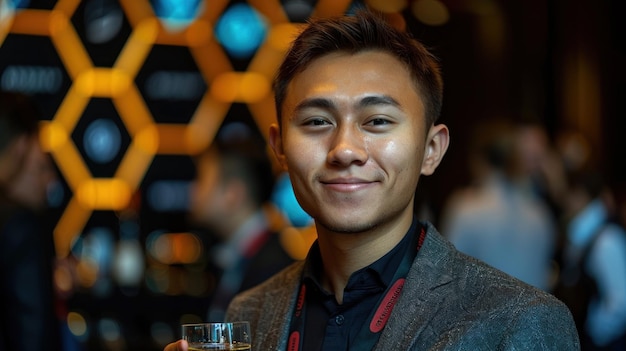 Man Holding Glass of Wine