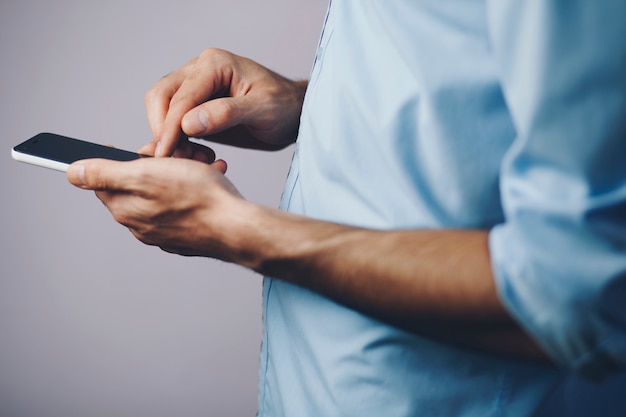 Man holding a phone