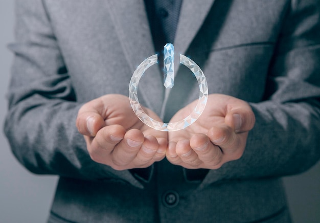 Man holding a viral switch