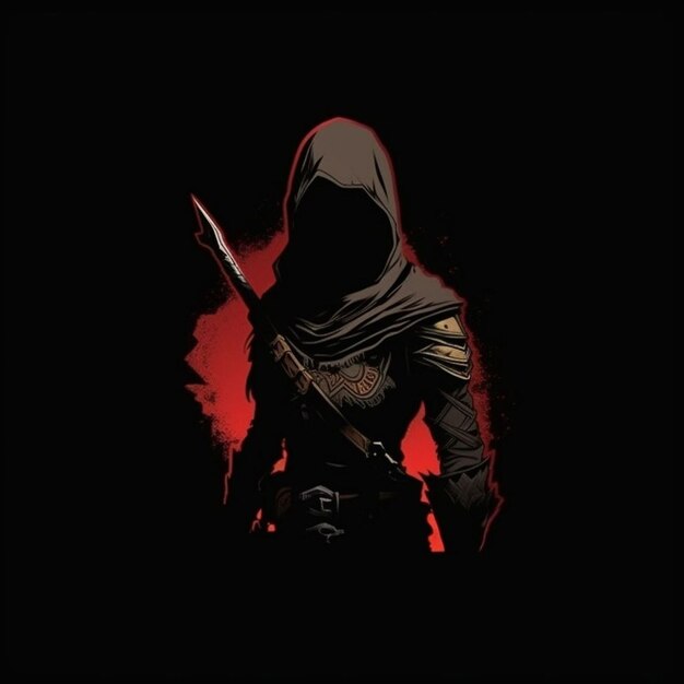 A man in a hoodie stands in the rain with the word assassin on it