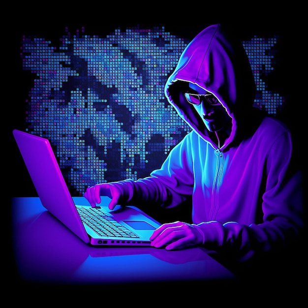 a man in a hoodie using a laptop computer