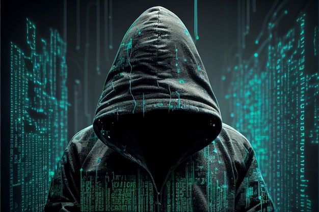 A man in a hoodie with the numbers code on it