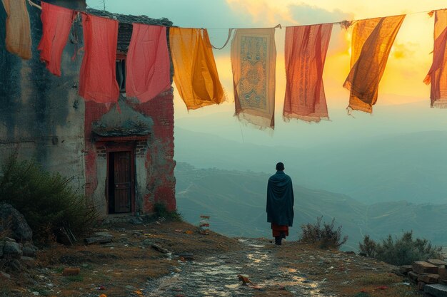 man in tibet