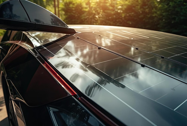 man installing solar panel on a car in the style of backlit photography