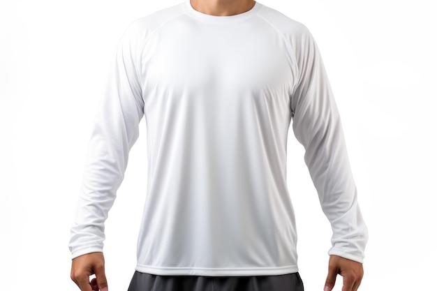 Photo a man is seen wearing a white shirt and black shorts walking confidently the mans outfit consists of a clean cut white shirt and kneelength black shorts isolated on a transparent background png