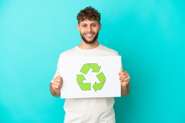 Man over isolated background