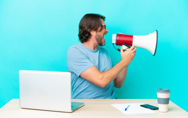 man over isolated background