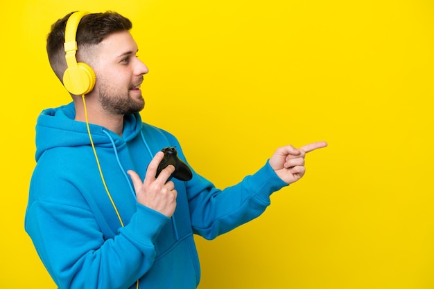 Man over isolated background