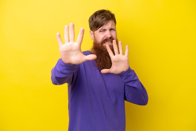 Man over isolated background