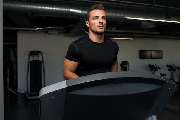 Man Jogging In A Gym