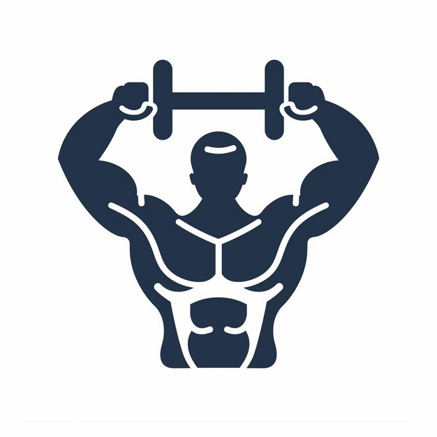 Photo a man lifting a barbell with the words  bodybuilder  on it