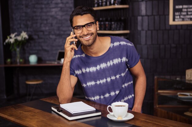 Man making a phone call