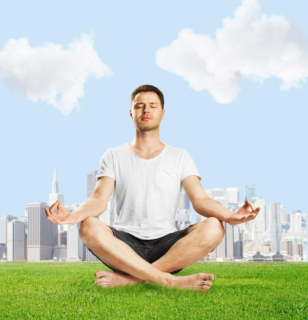 Man meditatie