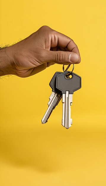 Man met sleutels een symbool van eigendom