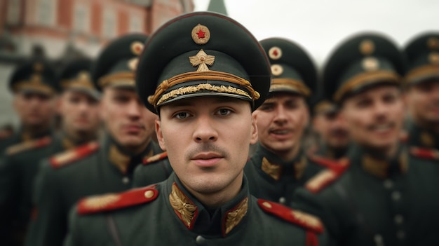 Photo a man in a military uniform
