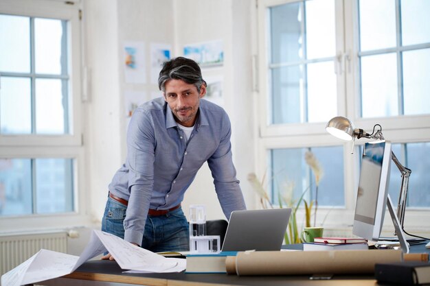 Man in a modern office