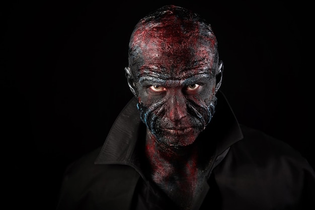 Man in monster makeup