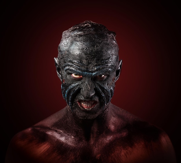 Man in monster makeup