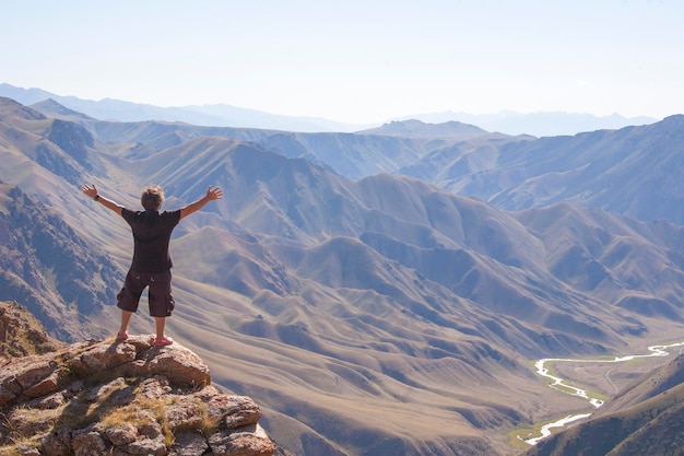 The man in the mountains