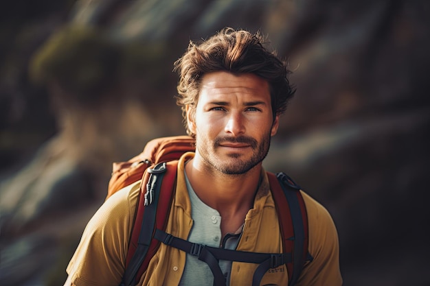 Man in Mountains