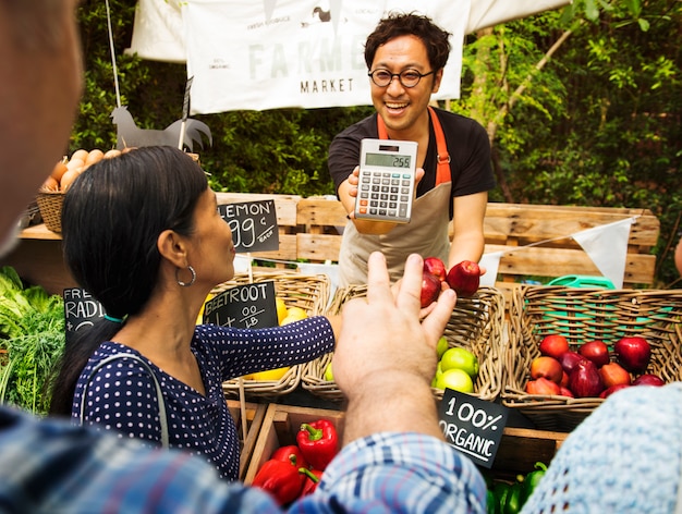 Man owner fresh gracery organic shop