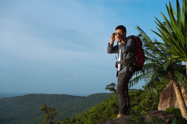 Man on the peak