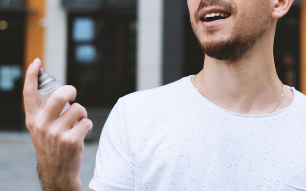 Man and perfume