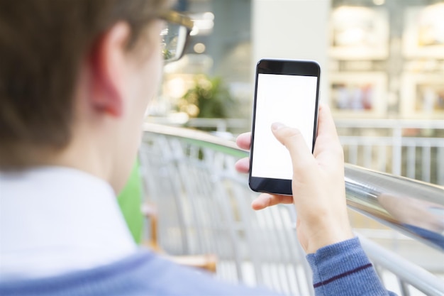 Man photographs on the phone