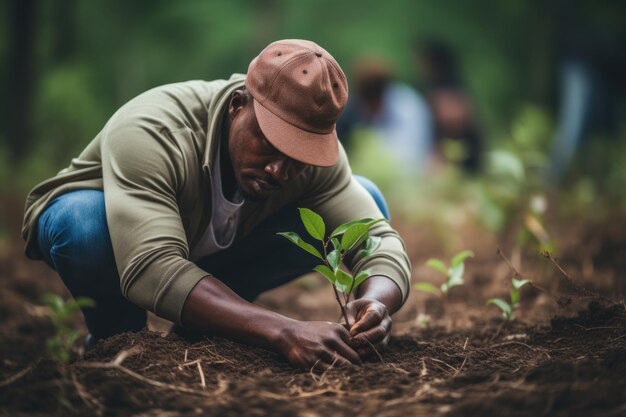 Man Planting Tree