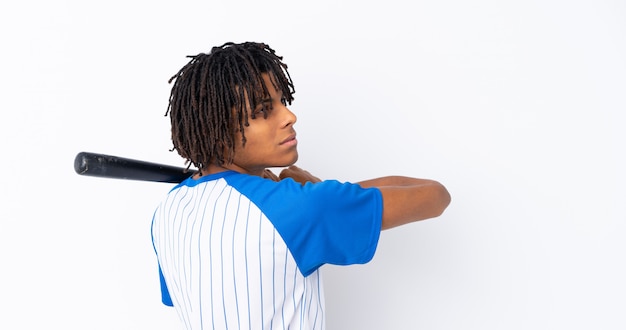 Man playing baseball