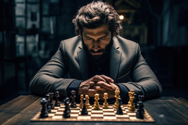 Man playing chess against computer Stock Photo by ©STYLEPICS 11294363