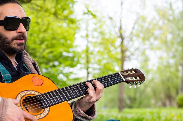 Man playing guitar