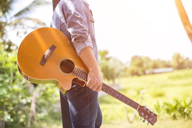 Man playing guitar