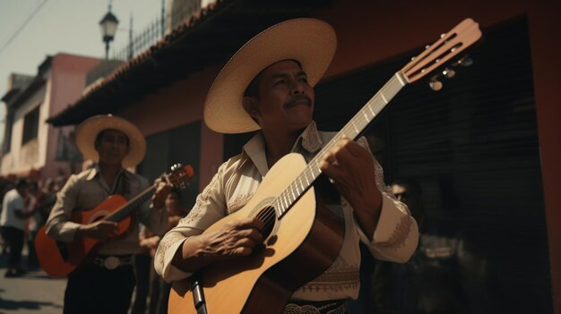 Foto uomo che suona la chitarra