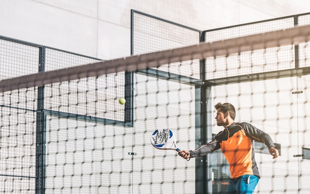 Man playing padel