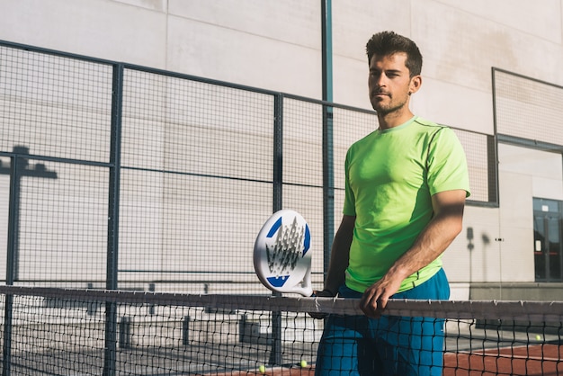 Man playing padel