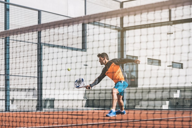 Man playing padel