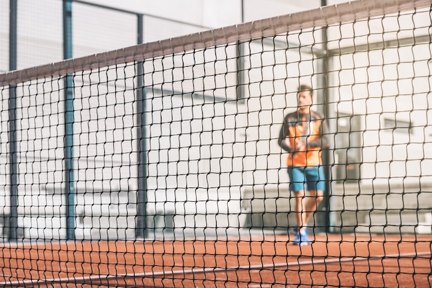 Man playing padel